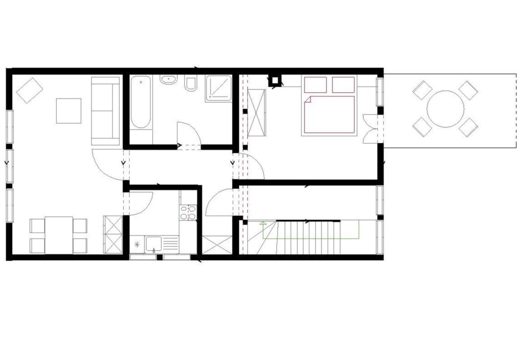 Grundriss Ferienwohnung Adelheid